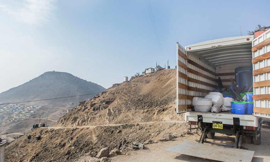 truck in front of hills1